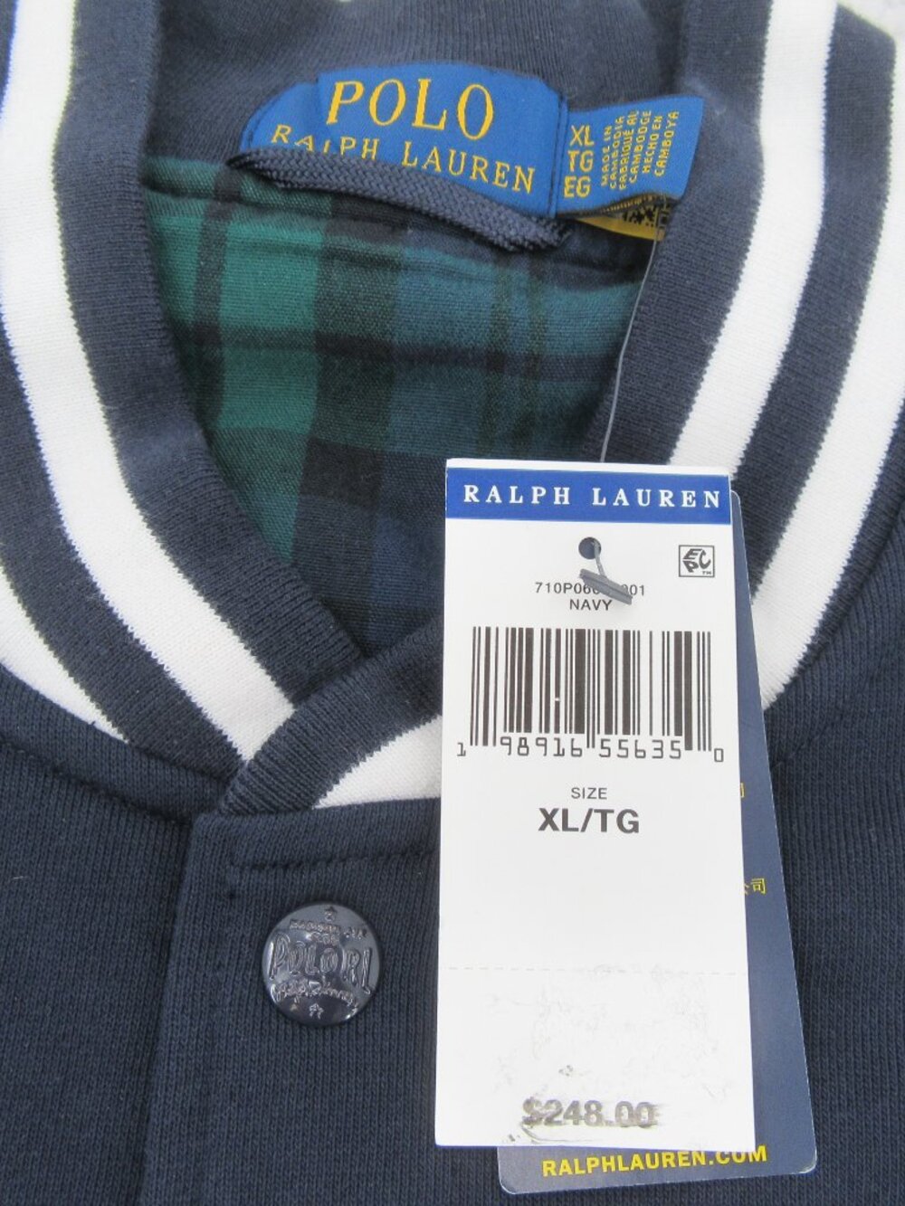 Polo Ralph Lauren Big Crest Patch Varsity Jacket Men's Size XL NEW *SEE DEFECTS* - Picture 15 of 16